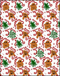 Whimsical Gingerbread Man Christmas Holiday Rug