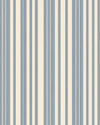 Classic Blue Cream Striped Rug