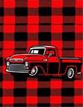 Red Black Buffalo Plaid Pickup Truck Rug