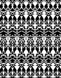 Black White Geometric Tribal Weave Rug