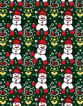 Playful Red Snowman Holiday Hearts Rug
