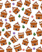 Gingerbread Houses with Candy Swirls Rug