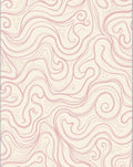 Delicate Pink Swirl Abstract Organic Rug