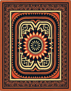 Fiery Sun Tribal Medallion Rug