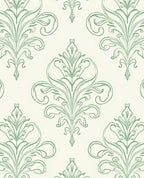 Green Vintage Acanthus Scroll Rug