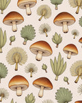 Earthy Mushroom Botanical Repeat Rug