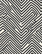 Black and White Abstract Maze Rug