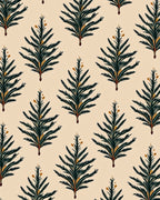 Forest Green Fir Branch Repeat Rug