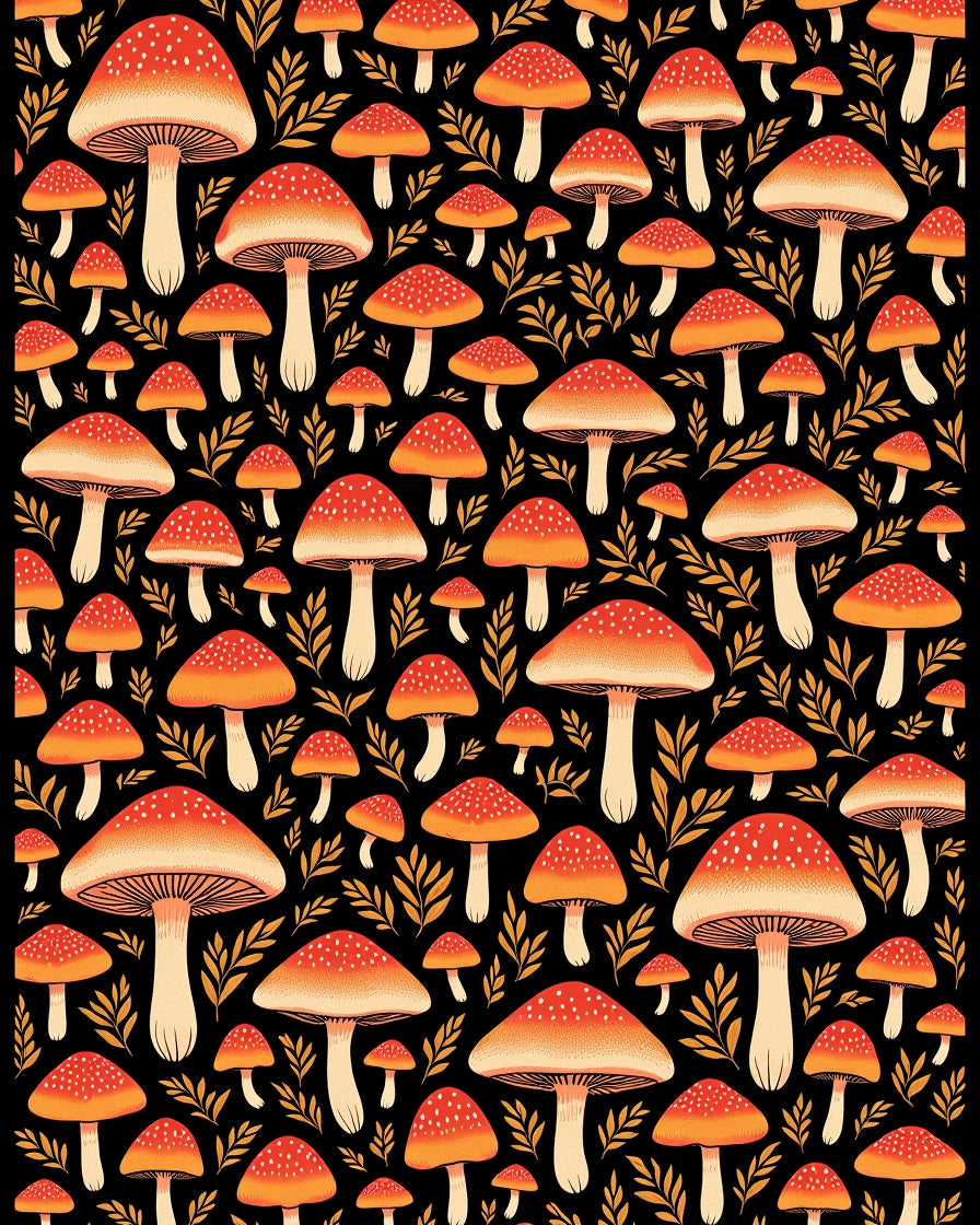 Spotted Fly Agaric Autumn Forest Rug