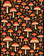 Spotted Fly Agaric Autumn Forest Rug