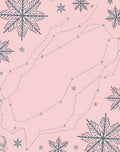 Pink Snowflake Constellation Medley Rug