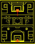 Graphic Basketball Court Yellow Black Rug