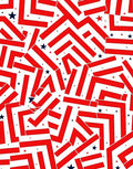 Red White Blue Scattered Stars Rug