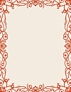 Vibrant Red Arabesque Floral Border Rug