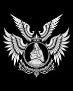 White Angel Mother Infant Crest Rug