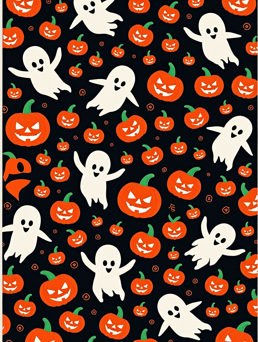 Spooky Ghosts And Jack O Lanterns Rug