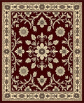 Ornate Floral Scrollwork Area Accent Rug