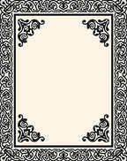 Black Celtic Knot Border Cream Rug