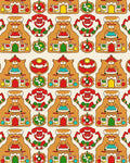Gingerbread Houses Christmas Cookies Garland Rug