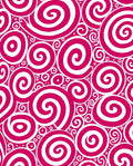 Vibrant Pink Swirl Medley Rug