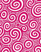 Vibrant Pink Swirl Medley Rug