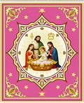Sacred Family Pink Geometric Starburst Rug