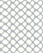 Soft Blue Organic Net Rug