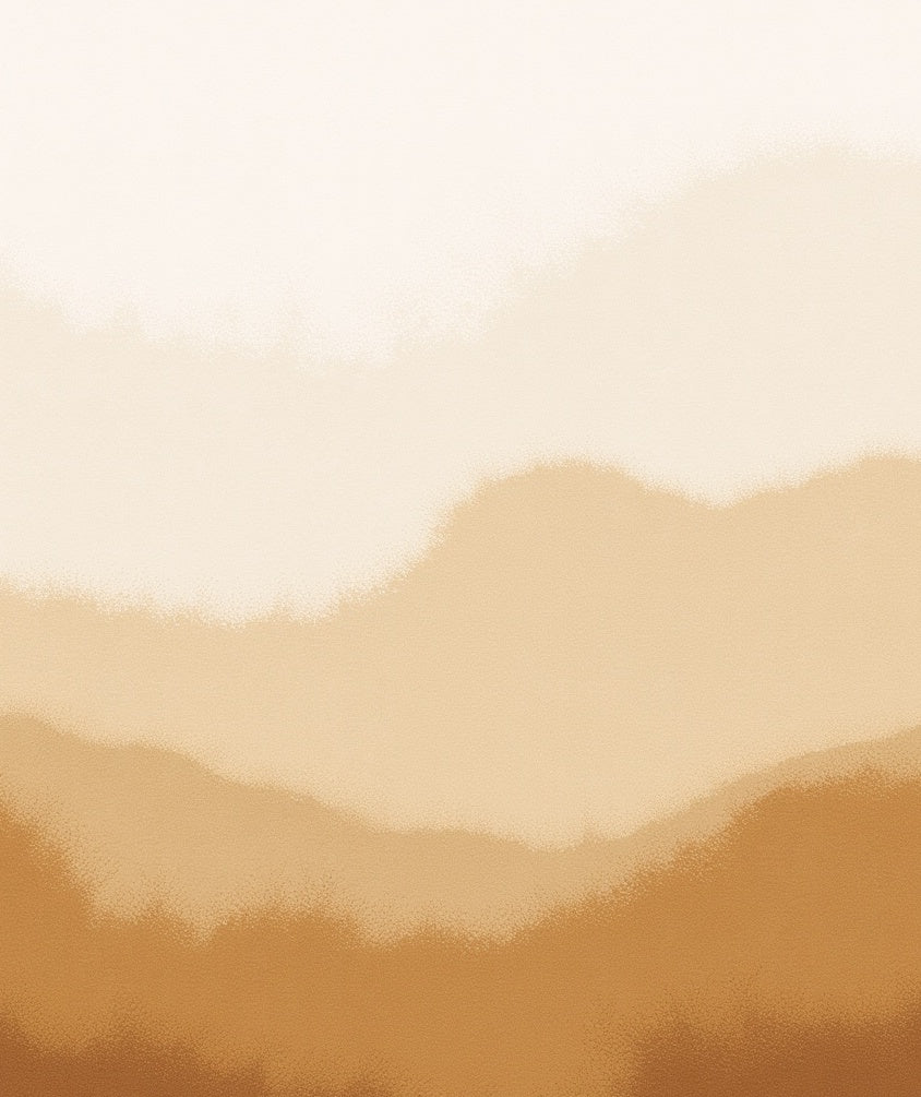 Earthy Tones Layered Landscape Abstract Rug