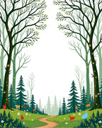 Enchanted Forest Woodland Path Rug