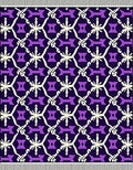 Deep Violet Star Hexagon Lattice Rug