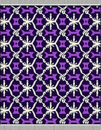 Deep Violet Star Hexagon Lattice Rug