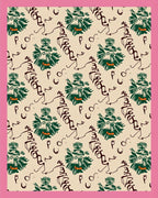 Green Tribal Face Cream Abstract Rug