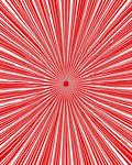 Crimson Burst radial lines Rug