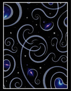 Cosmic Swirl Galaxy Starfield Rug