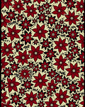 Crimson Floral Filled Backdrop Rug