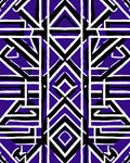 Bold Geometric Cobalt Stripes Rug