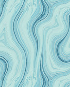 Aqua Blue Marble Swirl Texture Rug