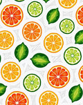 Citrus Fruit Slice Splash Rug