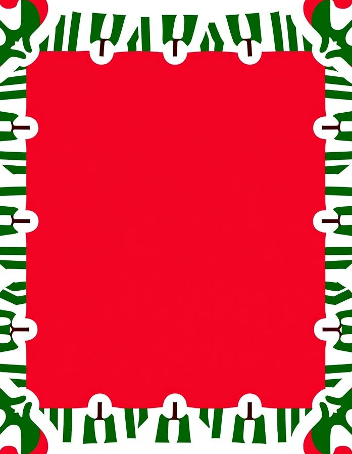 Bold Red Green White Striped Geometric Rug
