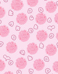 Pink Peony Floral Hearts Rug