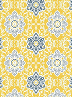 Vintage Sunburst Floral Medallion Rug