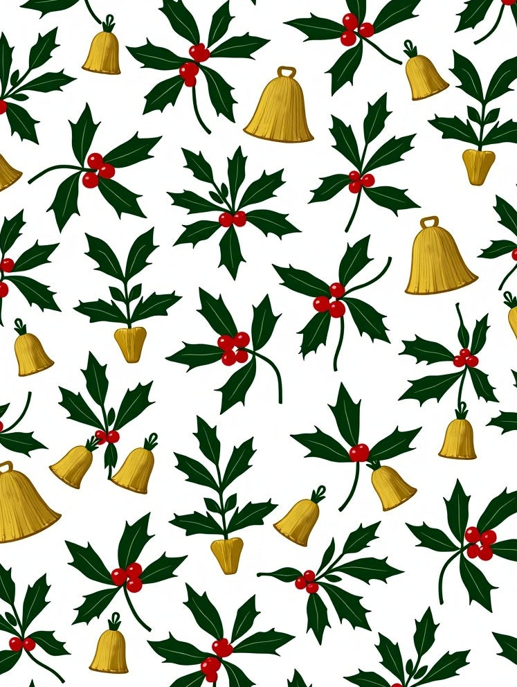 Golden Bells Holly Leaves Radiance Rug