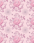 Pink Jellyfish Doodles Starburst Rug