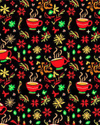 Hot Coffee Red Floral Celebration Rug