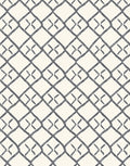 Hand Drawn Charcoal Diamond Weave Rug