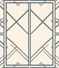 Art Deco Gray Geometric Frame Rug