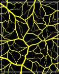 Bold Yellow Crackle Geometric Rug