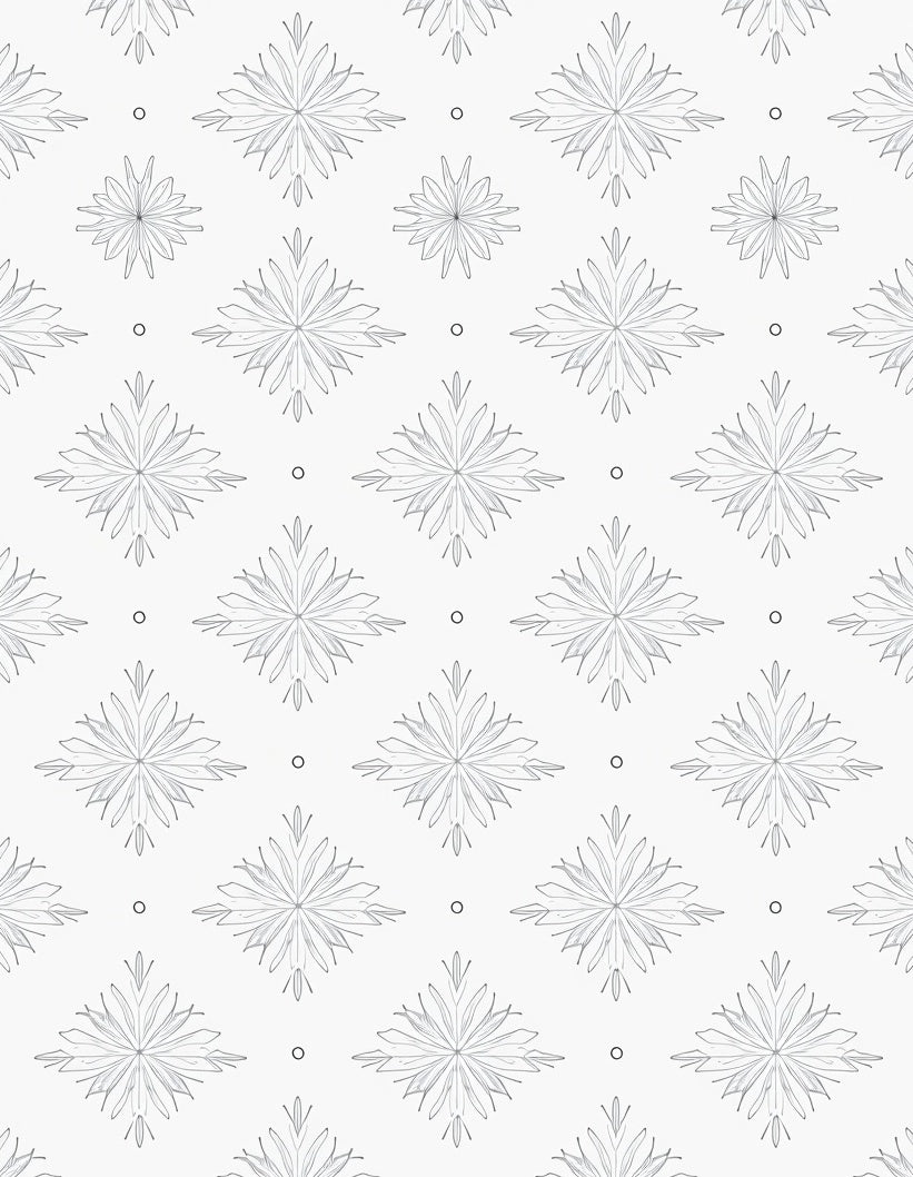Silver Starburst Geometric Medallion Rug