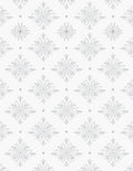 Silver Starburst Geometric Medallion Rug