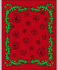 Red Bloom Garland Rug